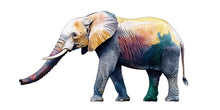 Load image into Gallery viewer, Colorful Elephant Wall Decal, Safari Animal Sticker, Kids Room Wall Art, Nursery Decor, Jungle Wall Mural, 197gm