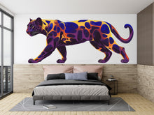 Load image into Gallery viewer, Colorful Leopard Wall Decal, Panther Wall Sticker, Safari Animal Wall Art, Kids Room Decor, Nursery Wall Mural, 199gm