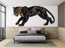 Load image into Gallery viewer, Black Leopard Wall Decal, Panther Wall Sticker, Safari Animal Wall Art, Bedroom Decor, Jungle Wall Mural, 200gm