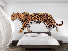 Load image into Gallery viewer, Leopard Wall Decal Large Removable Jungle Cat Sticker Safari Animal Wall Art for Bedroom Nursery Modern Wildlife Decor, 051gm