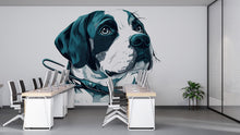 Load image into Gallery viewer, Modern Dog Wall Decal Large Pet Portrait Wall Sticker Office Decor Removable Animal Mural Art, 067gm