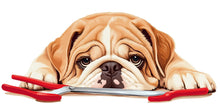 Load image into Gallery viewer, Bulldog Wall Decal Large Cute Dog Wall Sticker Pet Grooming Salon Kids Room Removable Animal Mural, 068gm