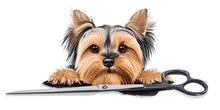 Load image into Gallery viewer, Yorkshire Terrier Wall Decal Yorkie Dog Wall Sticker Pet Grooming Salon Kids Room Removable Animal Mural, 069gm