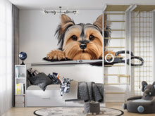 Load image into Gallery viewer, Yorkshire Terrier Wall Decal Yorkie Dog Wall Sticker Pet Grooming Salon Kids Room Removable Animal Mural, 069gm