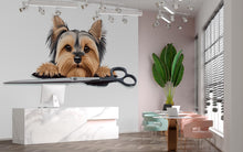 Load image into Gallery viewer, Yorkshire Terrier Wall Decal Yorkie Dog Wall Sticker Pet Grooming Salon Kids Room Removable Animal Mural, 069gm