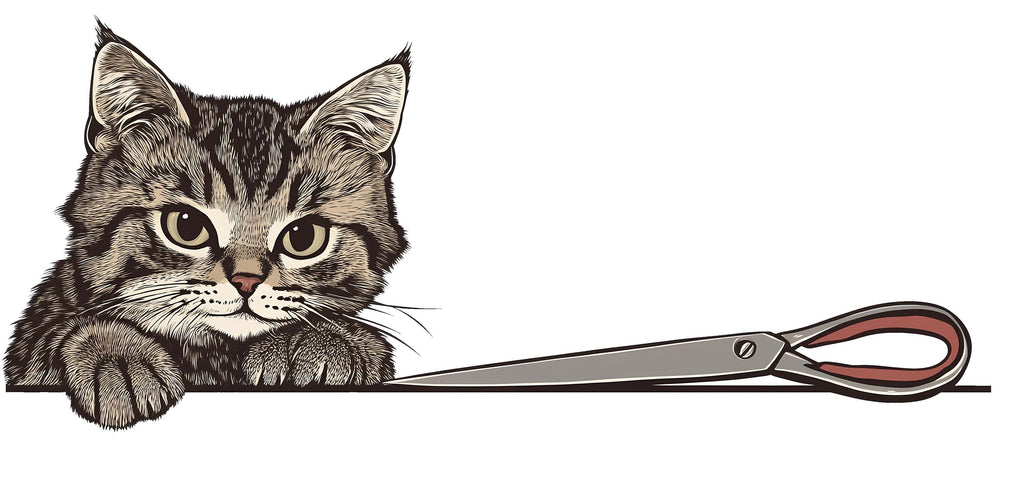 Cute Cat Wall Decal Large Kitten Wall Sticker Pet Grooming Salon Kids Room Removable Animal Mural, 070gm