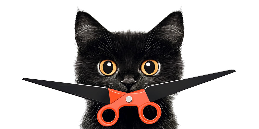 Black Cat Wall Decal Large Kitten Wall Sticker Pet Grooming Salon Decor Kids Room Removable Animal Mural, 075gm