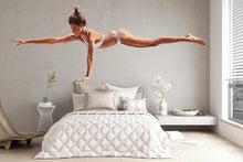 Load image into Gallery viewer, Gymnast Wall Decal Yoga Balance Wall Sticker Modern Fitness Bedroom Decor Removable Dancer Mural, 088gm