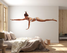 Load image into Gallery viewer, Gymnast Wall Decal Yoga Balance Wall Sticker Modern Fitness Bedroom Decor Removable Dancer Mural, 088gm