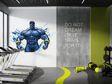 Load image into Gallery viewer, Bodybuilder Wall Decal Gym Wall Sticker Motivational Fitness Wall Art Removable Home Gym Decor, 089gm