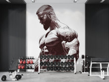 Load image into Gallery viewer, Bodybuilder Wall Decal Gym Mural Fitness Wall Sticker Home Gym Decor Removable Muscle Wall Art, 090gm