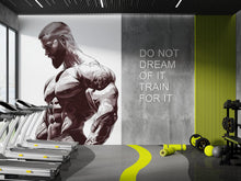 Load image into Gallery viewer, Bodybuilder Wall Decal Gym Mural Fitness Wall Sticker Home Gym Decor Removable Muscle Wall Art, 090gm