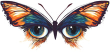 Load image into Gallery viewer, Butterfly Eyes Wall Decal Colorful Abstract Wall Sticker Modern Living Room Removable Art Decor, 091gm