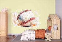 Load image into Gallery viewer, Baseball Wallpaper Kids Baseball Room Wall Decal Sports Wall Mural Peel And Stick Wallpaper Boys Baseball Bedroom Decor Baseball Nursery