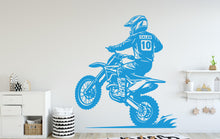Load image into Gallery viewer, Motocross Wall Decal, Bike Wall sticker, Motocross wall art Kids room Decal