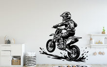 Load image into Gallery viewer, Motocross Wall Decal, Bike Wall sticker, Motocross wall art Kids room Decal