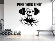Load image into Gallery viewer, Gym Wall Decor Crack Wall Fitness Wall Art Gym Wall Decals Cracked Wall Decal Sticker Crossfit Gifts Home Gym Wall Sticker Gym 790LU