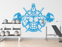 Load image into Gallery viewer, Spartan Skull Gym Wall Decal Bodybuilder fitness Decor Workout Art Vinyl Gym Wall Stickers Bedroom Gym Workout Skull Motivation
