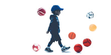 Load image into Gallery viewer, Sports Boy Wall Decal, Kids Room Wall Sticker, Basketball Soccer Decor, Playroom Wall Art, Nursery Sports Mural, 512mv