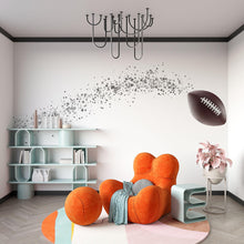 Load image into Gallery viewer, Football Wall Decal, Sports Wall Sticker, Boys Room Wall Art, Kids Football Decor, Playroom Wall Mural, 520mv