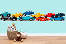 Load image into Gallery viewer, Kids Cars Wallpaper Colorful Toy Car Wall Decal Nursery Vehicle Wall Mural Boys Room Decor Peel And Stick Wallpaper Playroom Car Wall Art