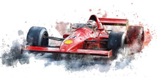 Load image into Gallery viewer, Formula Racing Car Wallpaper Formula One Style Race Car Wall Decal Gaming Room Wall Mural Sports Car Peel And Stick Wallpaper Teen Room