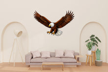 Load image into Gallery viewer, Eagle vinyl Wall Flying Eagle wall decal Wildlife Wall Decor Vinyl Decal Animal Patriotic Sticker Bird Stickers Bedroom Nursery Murals 793LU