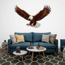 Load image into Gallery viewer, Eagle vinyl Wall Flying Eagle wall decal Wildlife Wall Decor Vinyl Decal Animal Patriotic Sticker Bird Stickers Bedroom Nursery Murals 793LU