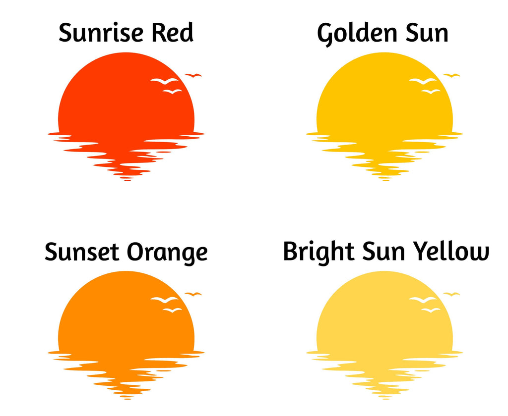 Sun Wall Decal, Vinyl sunset decals, Sunshine wall decal, Half Sun decal, Boho Sun Nursery Decor, Sunrise nursery decal Sunshine decor 794LU