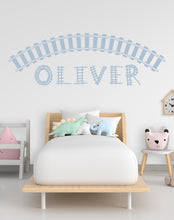 Load image into Gallery viewer, Railroad train Wall Decal Highway Vinyl Sticker Track Route Wall Decor Kids Playroom Boys Room Wall Art Train Bedroom Mural Sticker 798LU