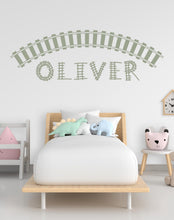 Load image into Gallery viewer, Railroad train Wall Decal Highway Vinyl Sticker Track Route Wall Decor Kids Playroom Boys Room Wall Art Train Bedroom Mural Sticker 798LU