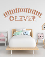 Load image into Gallery viewer, Railroad train Wall Decal Highway Vinyl Sticker Track Route Wall Decor Kids Playroom Boys Room Wall Art Train Bedroom Mural Sticker 798LU
