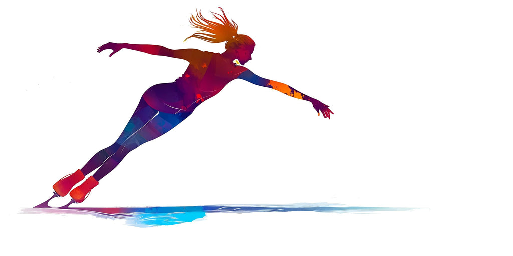 Ice Skater Wall Decal, Figure Skating Sticker, Sports Wall Art, Girl Room Decor, Skating Mural, 113gm