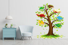 Load image into Gallery viewer, Tree Book Kids Wall Art Decal, Library Wall Decal, Education Decals, Kids Room, Reading room, Nurseries, School, Kids Gifts, Dorm Room 796LU