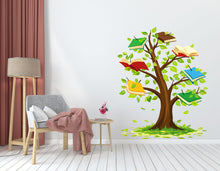 Load image into Gallery viewer, Tree Book Kids Wall Art Decal, Library Wall Decal, Education Decals, Kids Room, Reading room, Nurseries, School, Kids Gifts, Dorm Room 796LU
