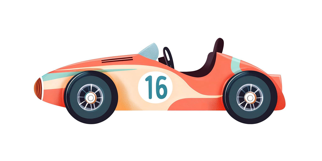 Kids Race Car Wallpaper Vintage Racing Car Wall Decal Boys Room Car Mural Retro Sports Car Peel And Stick Wallpaper Nursery Racing Decor