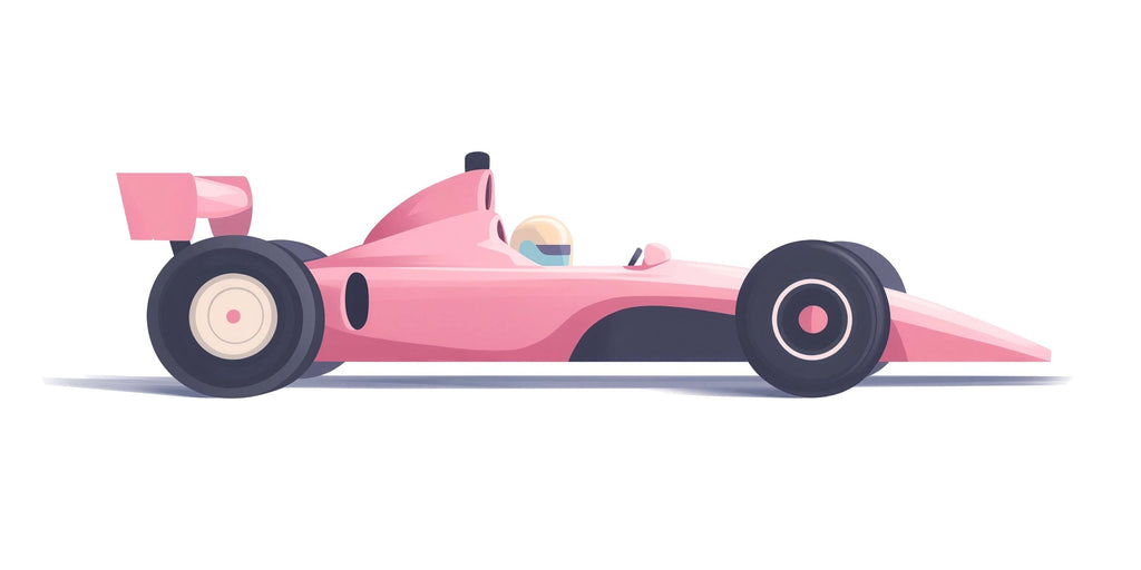 Kids Race Car Wallpaper Cute Pink Racing Car Wall Decal Boys Room Car Mural Nursery Racing Theme Peel And Stick Wallpaper Kids Room Decor