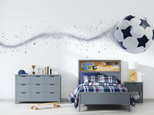 Load image into Gallery viewer, Soccer Ball Wallpaper Boys Soccer Room Wall Decal Football Sports Wall Mural Peel And Stick Wallpaper Kids Bedroom Soccer Decor