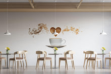 Load image into Gallery viewer, Coffee Wallpaper Cafe Wall Decal Coffee Shop Wall Mural Peel And Stick Wallpaper Restaurant Decor Barista Kitchen Coffee Wall Art