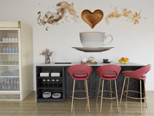 Load image into Gallery viewer, Coffee Wallpaper Cafe Wall Decal Coffee Shop Wall Mural Peel And Stick Wallpaper Restaurant Decor Barista Kitchen Coffee Wall Art