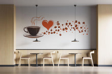 Load image into Gallery viewer, Coffee Wallpaper Cafe Wall Decal Coffee Shop Wall Mural Peel And Stick Wallpaper Kitchen Decor Restaurant Coffee Bean Wall Art