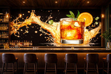 Load image into Gallery viewer, Whiskey Wallpaper Bar Wall Decal Cocktail Wall Mural Peel And Stick Wallpaper Restaurant Decor Lounge Bar Kitchen Wall Art