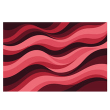 Load image into Gallery viewer, Wallpaper Red Abstract Waves Wall Mural, Bold Modern Removable Wallpaper, Wavy Pattern Wall Decor Peel and Stick, Non Woven WAL009