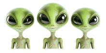Load image into Gallery viewer, Cute Alien Wall Decal, Kids Room Sticker, Green Alien Wall Art, Space Nursery Decor, UFO Theme Mural, Playroom Wall Decor, 156gm