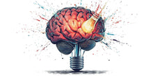 Load image into Gallery viewer, Brain Light Bulb Wall Decal, Science Wall Sticker, Creative Mind Wall Art, Classroom Decor, Study Room Mural, Educational Wall Decor, 162gm