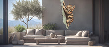 Load image into Gallery viewer, Climbing Cat Wall Decal, Cute Kitty Wall Sticker, Cat Lover Wall Art, Kids Room Decor, Nursery Wall Mural, Pet Decor, 187gm