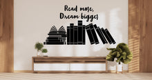 Load image into Gallery viewer, Book wall decals vinyl wall art decals, book shelves decor, library wall decal, education decals, reading room, nurseries school gifts