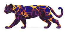 Load image into Gallery viewer, Colorful Leopard Wall Decal, Panther Wall Sticker, Safari Animal Wall Art, Kids Room Decor, Nursery Wall Mural, 199gm