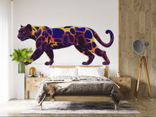 Load image into Gallery viewer, Colorful Leopard Wall Decal, Panther Wall Sticker, Safari Animal Wall Art, Kids Room Decor, Nursery Wall Mural, 199gm