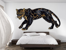 Load image into Gallery viewer, Black Leopard Wall Decal, Panther Wall Sticker, Safari Animal Wall Art, Bedroom Decor, Jungle Wall Mural, 200gm